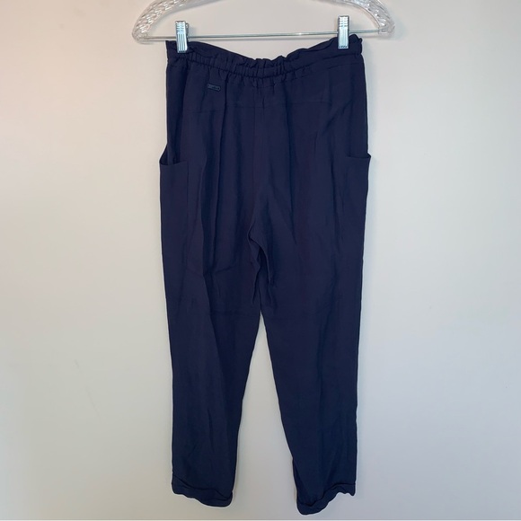 Wilfred Grey / Blue Tapered Trousers with Elastic Waistband XS - Picture 2 of 7